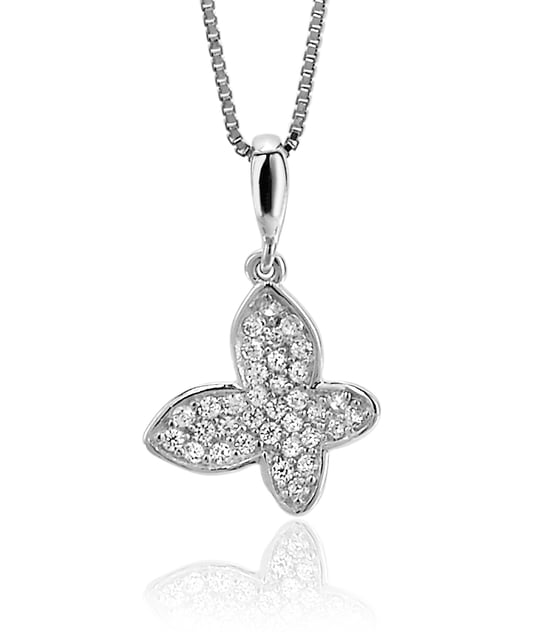 Orphelia 'Jolie' Dames 925 Sterling Zilveren Set: Ketting-Hanger + Oorbellen - Zilver SET-7044 - Image 3