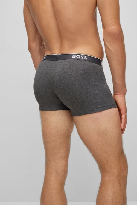 Men's Hugo Boss 3 Pack Stretch Cotton Boxer Trunks in Multi colour