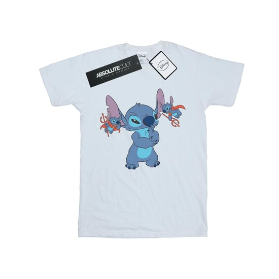 Disney Girls Lilo And Stitch Little Devils Cotton T-Shirt (White)