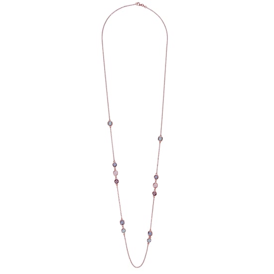 Orphelia 'Fawn' Dames 925 Sterling Zilveren Ketting - Roze ZK-7410 - Image 1