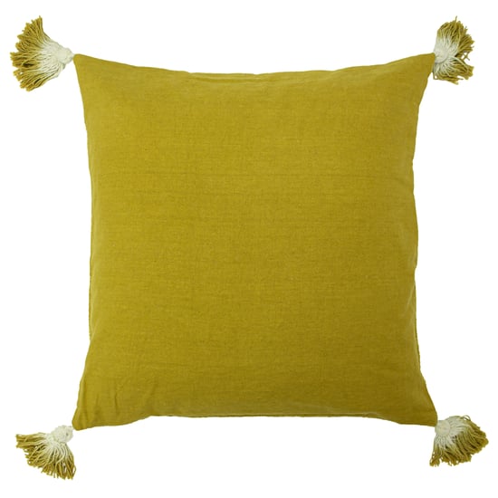 furn. Eden Slub Katoenen Kussenhoes met Franje - Image 2
