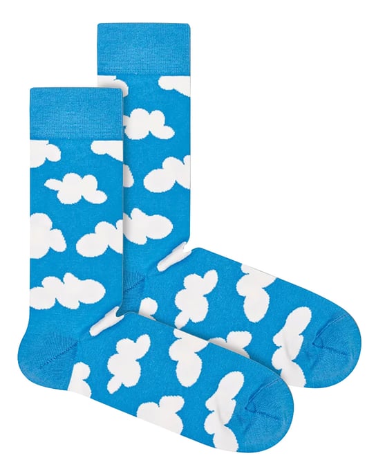 Happy Socks - Novelty Cloud Design Socks | Great Gift - Cloudy - Image 2