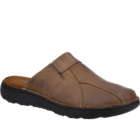Hush Puppies Heren Carson Leren Muiltjes (Bruin) - Image 1