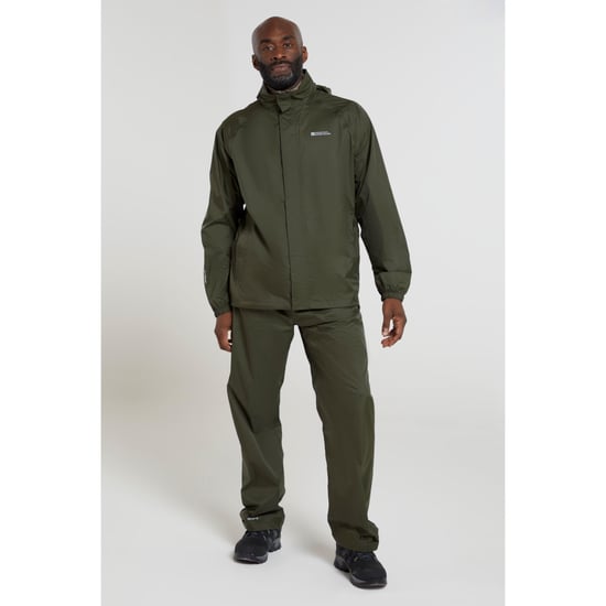 Mountain Warehouse Mens Pakka Waterproof Over Trousers (Khaki Green)