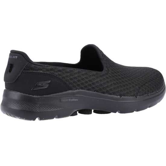 Skechers Go Walk 6 Polyester Dames Zwarte Sneakers - Image 3