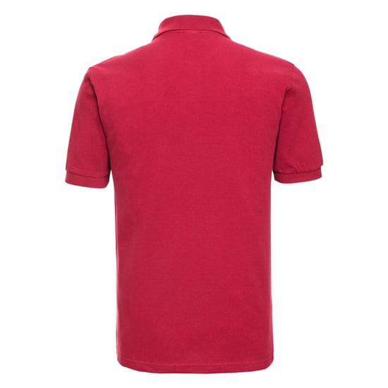 Russell Heren Klassiek Katoenen Polo Shirt (Klassiek rood) - Image 2
