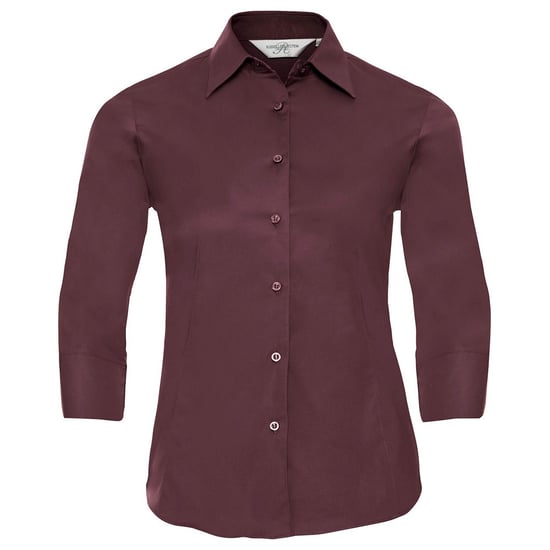 Russell Collection Dames/Dames Easy-Care 3/4 mouw Formeel Overhemd (Haven) - Image 1