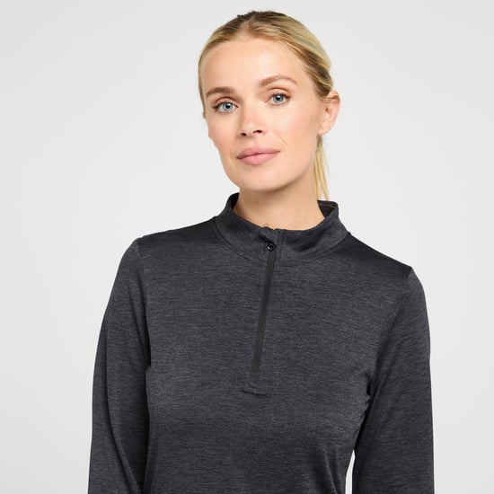 Women's Long Sleeved Zipped Active T-Shirt