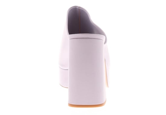 Ted Baker Dames Hakken Deltino Leren Muiltjes Peep Toe Blokhak Paars - Image 4