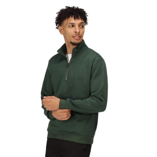 Regatta Mens Pro Quarter Zip Sweatshirt (Dark Green)