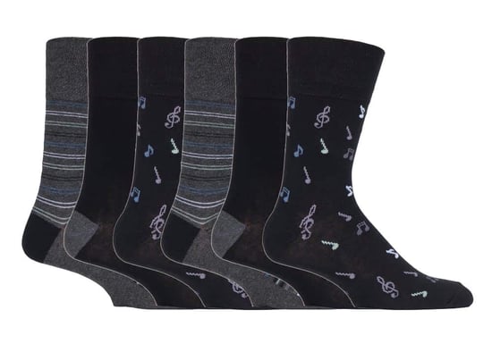 6 paar sokken zonder elastiek herensokken met zachte grip 39-45 Uk - MGG546 - Image 1