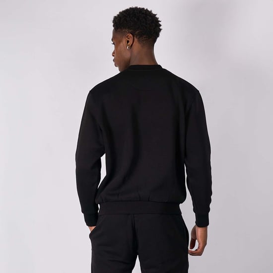Men's Mercier Academy Crewneck Sweatshirt in Black