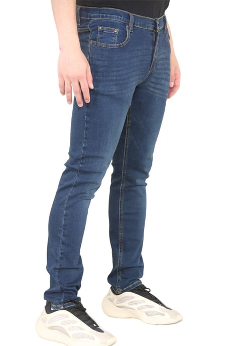 MYT Heren skinny fit jeans stretch denim in donkerblauw - Image 2