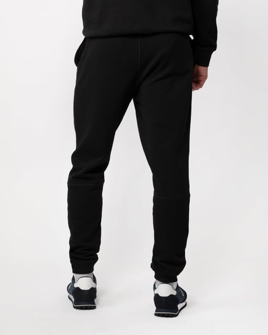Men's Boss Logo Patch Tracksuit Bottoms in Black - Image 2