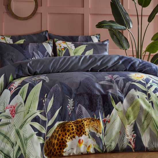 200 Draadcount Artemis Botanische Luxe Luipaard Dekbedovertrek Set - Image 2