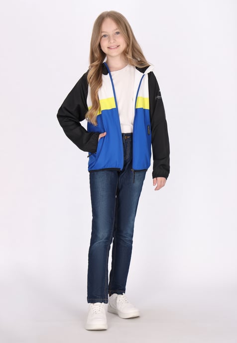 Schmuddelwedda Anorak meisjes (kinderen) Koningsblauw kleurblok - Image 2