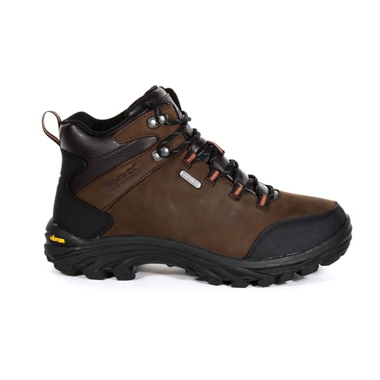 Regatta Great Outdoors Mens Burrell Leather Hiking Boots (Fawn Brown)