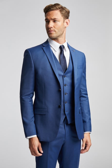 Slim Fit Sharkskin Jacket - Image 1