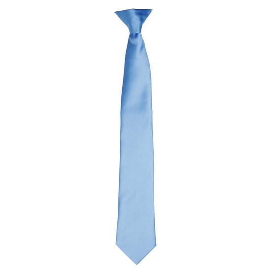 Premier Satijnen stropdas voor volwassenen (Middenblauw) - Image 1