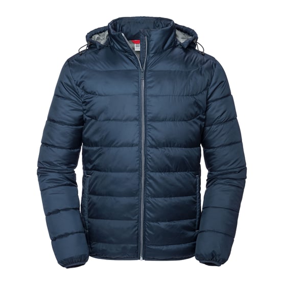 Russell Heren Nano Gewatteerd jack met capuchon (Franse marine) - Image 1