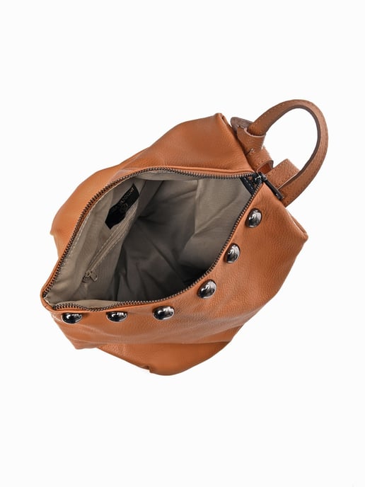 Luisa Vannini Bruin Rundleer Tas - Image 4