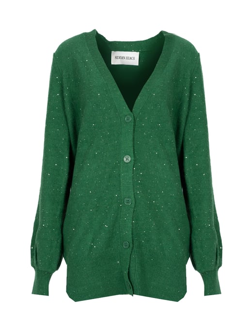 Silvian Heach Cardigan Aberdeen Vrouw groen - Image 1