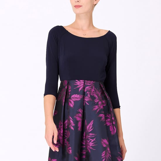 Bi-materiële kleding met bloemenbrokaat - Image 2