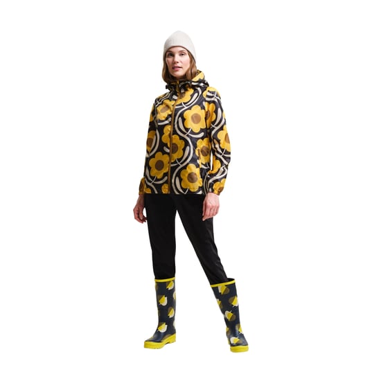 Regatta Womens/Ladies Orla Kiely Pack-It Apple Blossom Waterproof Jacket (Yellow)
