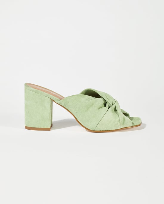 Twist Knot Suede Mule