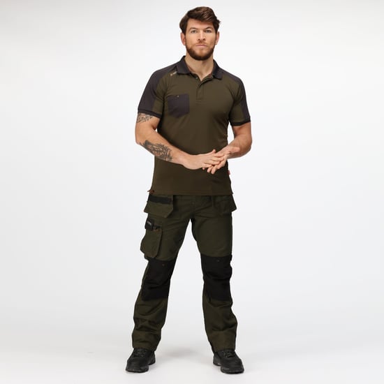 Regatta Heren Offensief Polo Shirt (Donkere Khaki) - Image 4