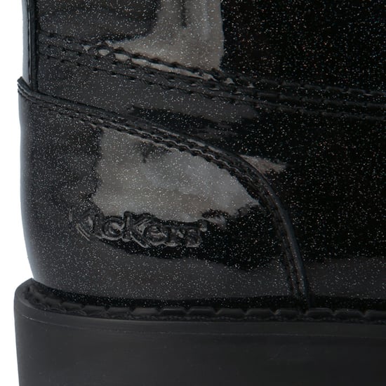 Women's Kickers Kizziie Higher Patent Leather Boots in Black