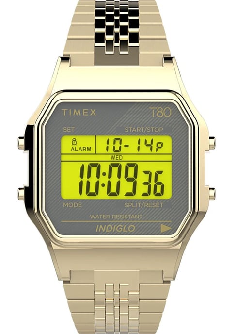 Timex T80 Unisex Goud Horloge TW2U93500 - Image 1