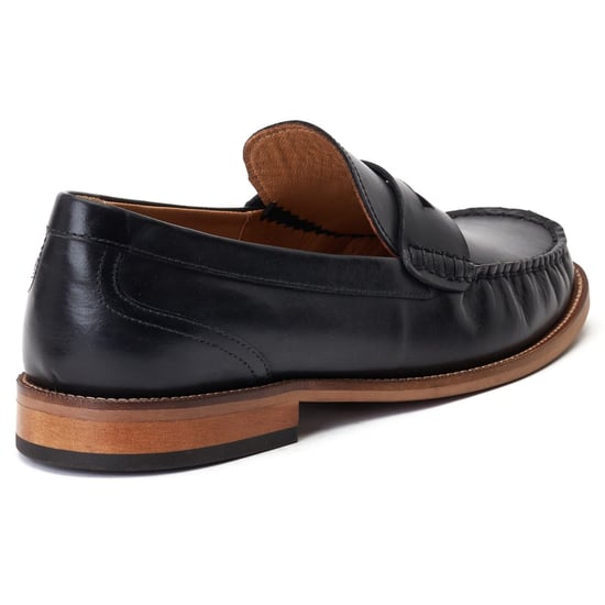 Base London Garfield leren herenpantoffels zwart - Image 2