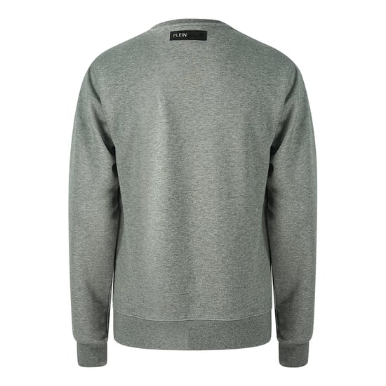 Philipp Plein Sport Zwart Logo Grijze Trui - Image 2