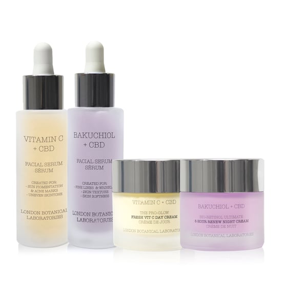 Bakuchiol Serum+ Vitamine C Serum+Vitamine C dagcrème+ Bakuchiol Nachtcrème - Image 1