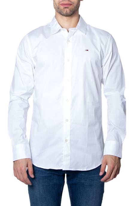 Tommy Jeans Overhemden Slim Fit Stretch Wit - Image 3