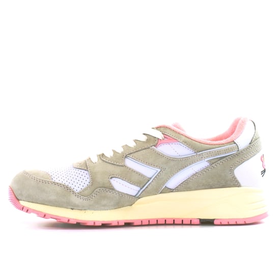 Diadora LC23 N9002 Mens White/Pink Trainers