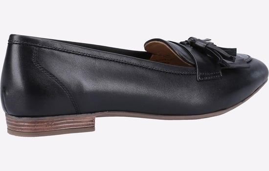 Hush Puppies Marissa Tassel Leren Zwarte Instappers Voor Dames - Image 3