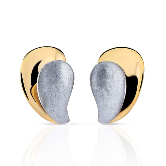 Orphelia 'Ameliana' Dames 925 Sterling Zilveren Set: Hanger + Oorbellen + Ring - Zilver/ Goud SET-7508 - Image 2