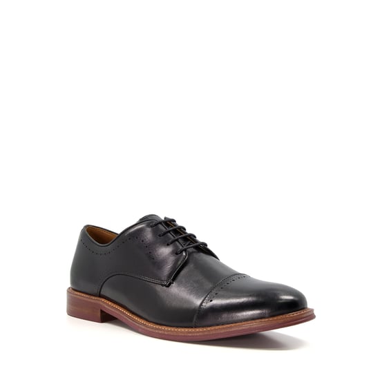Dune Savion Leren Zwarte Oxford Schoenen Voor Heren - Image 1
