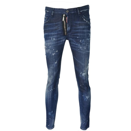 Dsquared2 Skater Jean Zip Paint Splash-jeans - Image 1