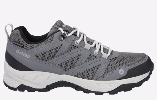Hi-Tec Saunter WP Polyester Mesh Heren Grijze Wandelschoenen - Image 1