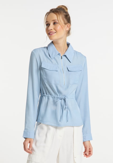 Dreimaster Blouse Dames lichtblauw - Image 3