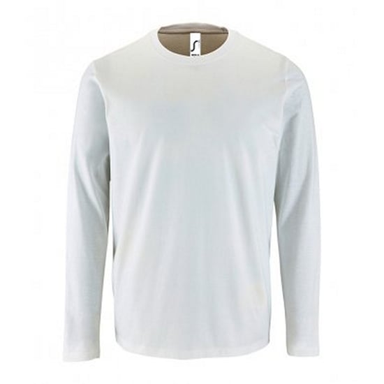 SOLS Heren Keizerlijk T-Shirt met lange mouwen (Wit) - Image 1