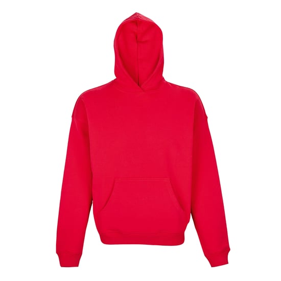 SOLS Unisex Adult Connor Organic Oversized Hoodie (Helder rood) - Image 1
