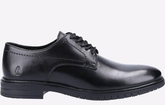 Hush Puppies Sterling Zwarte Leren Veterschoenen Voor Heren - Image 1
