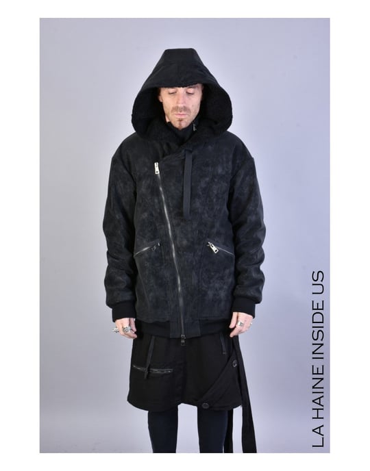 La Haine Inside Us jas LM077 Mannen zwart - Image 6