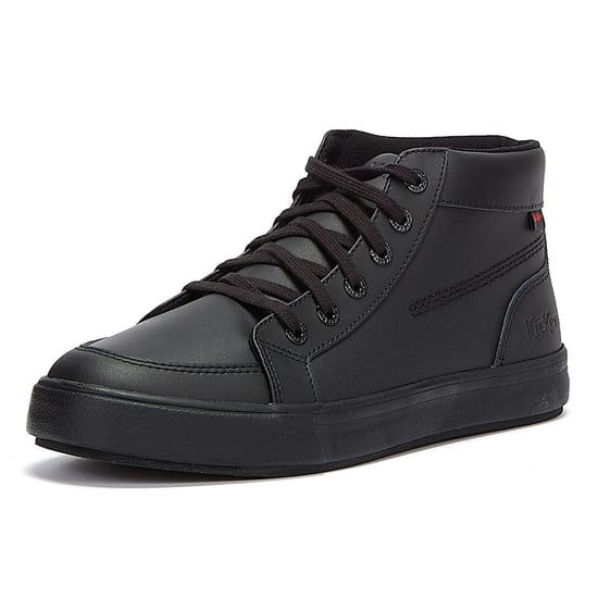 Kickers Tovni Hi Leer Heren Zwart Schoenen - Image 3