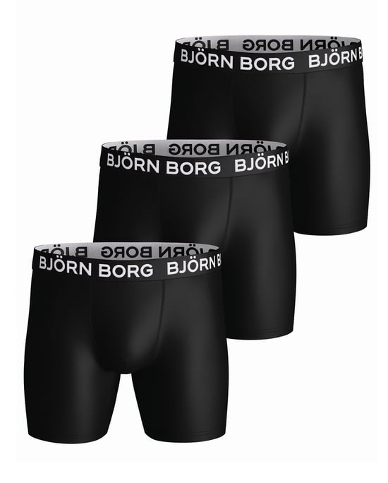 Björn Borg - 3-Pack Heren Performance Boxer Shorts | Sport Ondergoed - Zwart - Image 1
