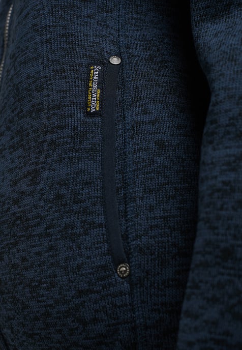 Schmuddelwedda Gebreide fleece jas fraully Dames Marine gem - Image 5